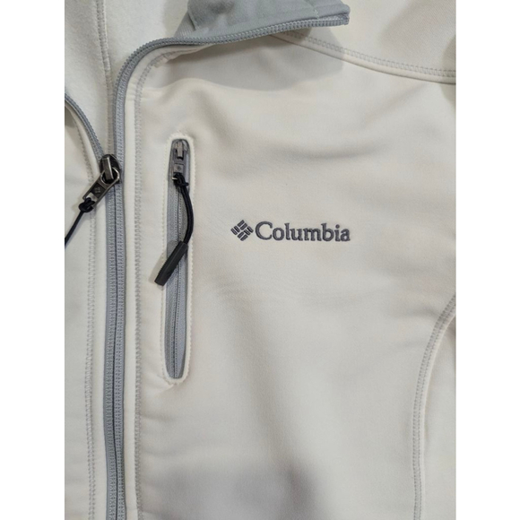 Columbia Soft Shell Jacket Off White Large - Picture 5 of 11